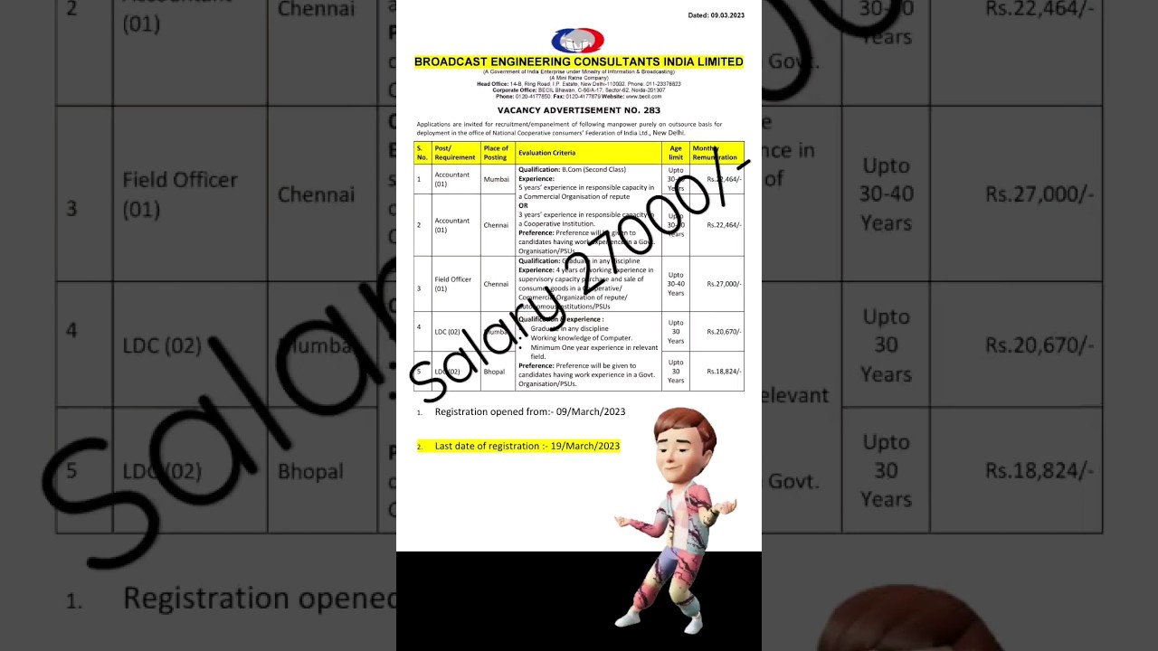 27000/- Salary|| BECIL recruitment 2023|| 