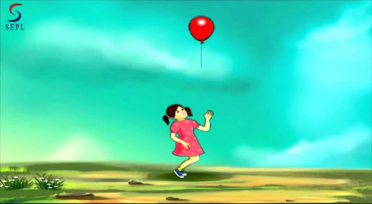 My Red Balloon Popular English Nursery Rhyme with LYRICS YouTube