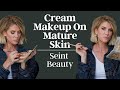 Cream makeup on mature skin  seint beauty