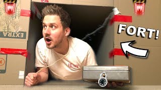 BOX FORT ESCAPE ROOM MAZE!