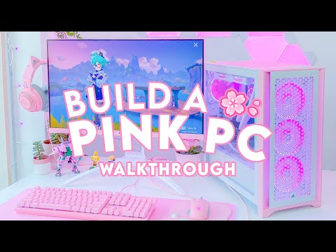 Build Your Own Pink/Aesthetic Gaming PC *TUTORIAL*! (also on TikTok!)