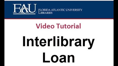 Interlibrary Loan Tutorial