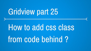 Add CSS Class from code behind C#
