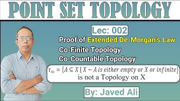 Topology | Proof of Extended De-Morgan