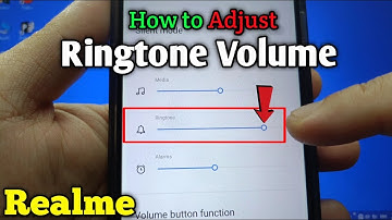 How to adjust ringtone volume on Realme 5