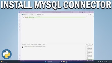 How To Install MySQL Connector Python in VS Code