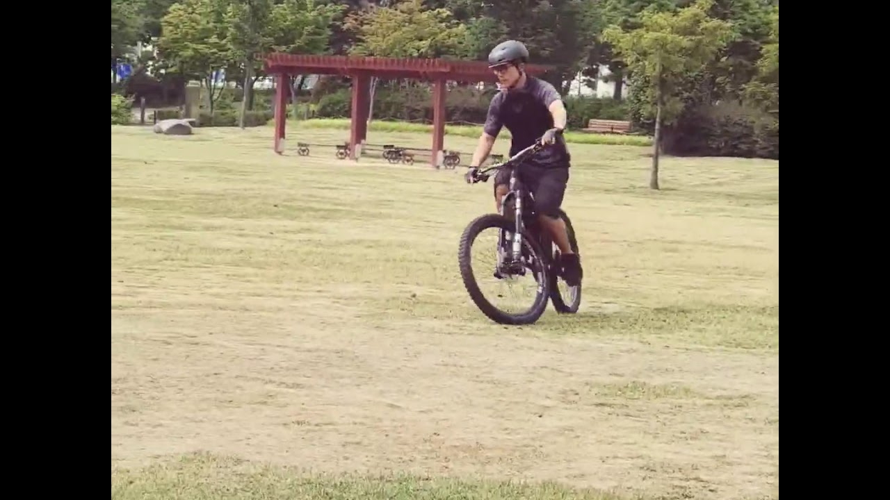 다운힐 MTB 자전거로 묘기 실화냐? 라이트빌 601 Downhill Bike Tricks Wheelie Endo