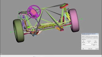 Steering system and Suspension model set up with ANSA kinetics tool