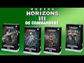 O que eu achei dos Commanders de MH3?