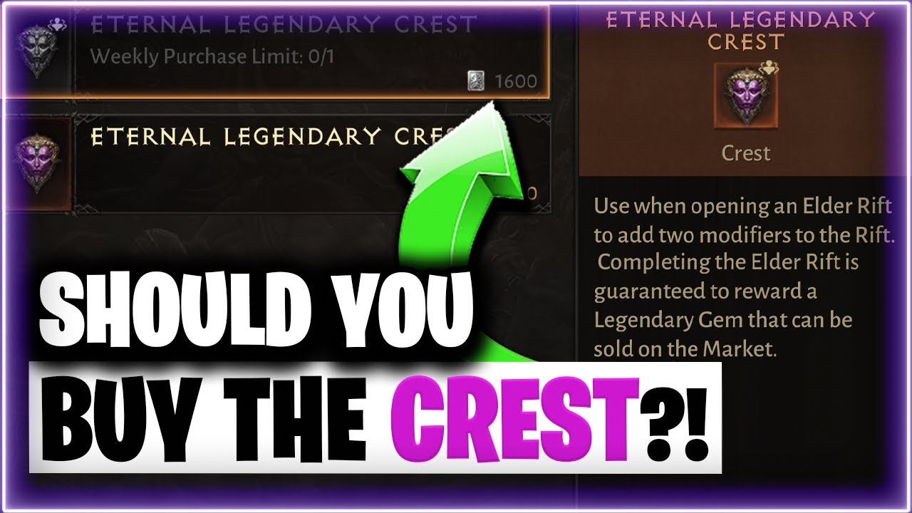 Should you spend Platinum for the CREST? | Diablo Immortal