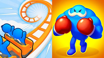 Runner Coaster vs Punchy Race Satisfying ASMR Gameplay (Android,ios) (New Update)