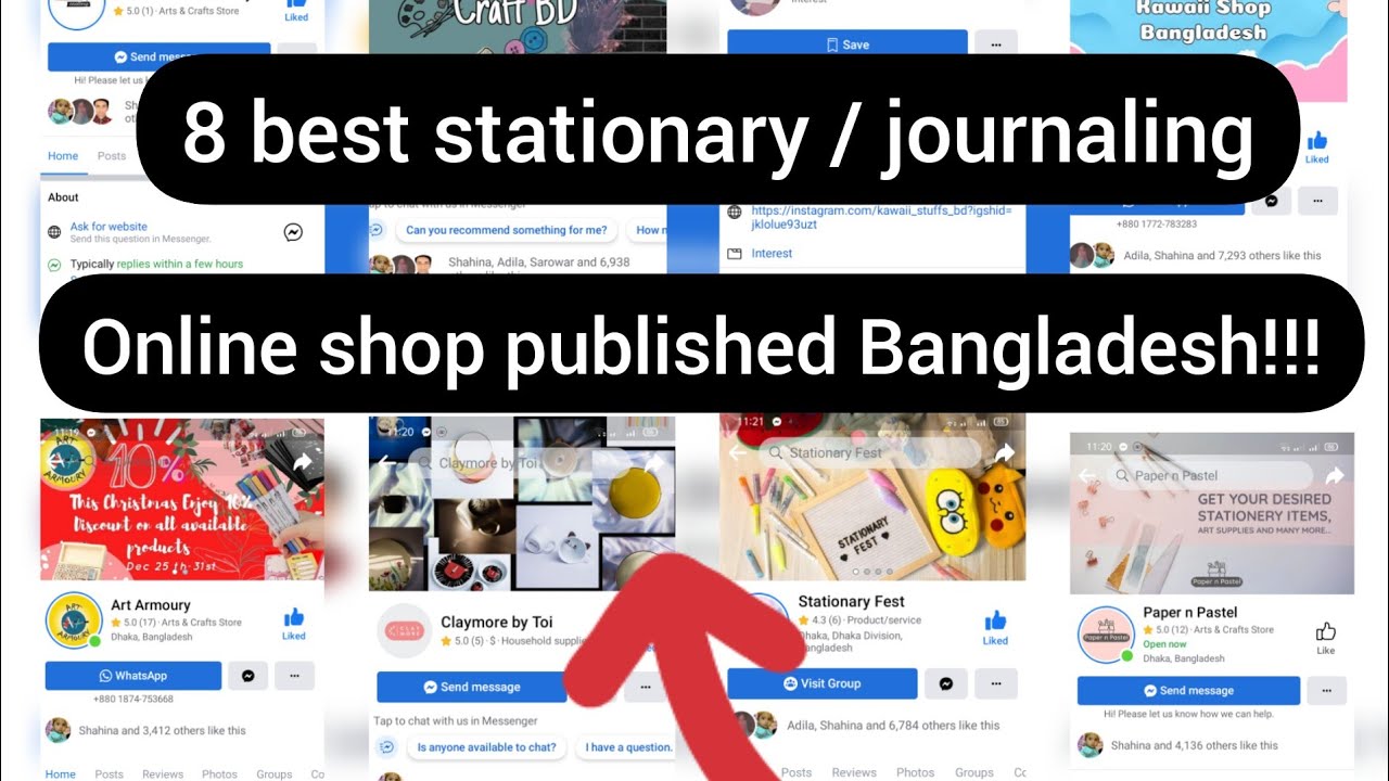 8 best Stationary / journaling Online shop in Bangladesh..! :))