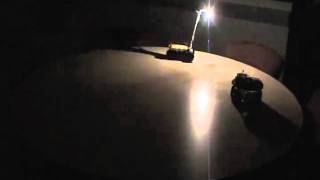 Extremum Seeking Experiment: tracking a moving light source