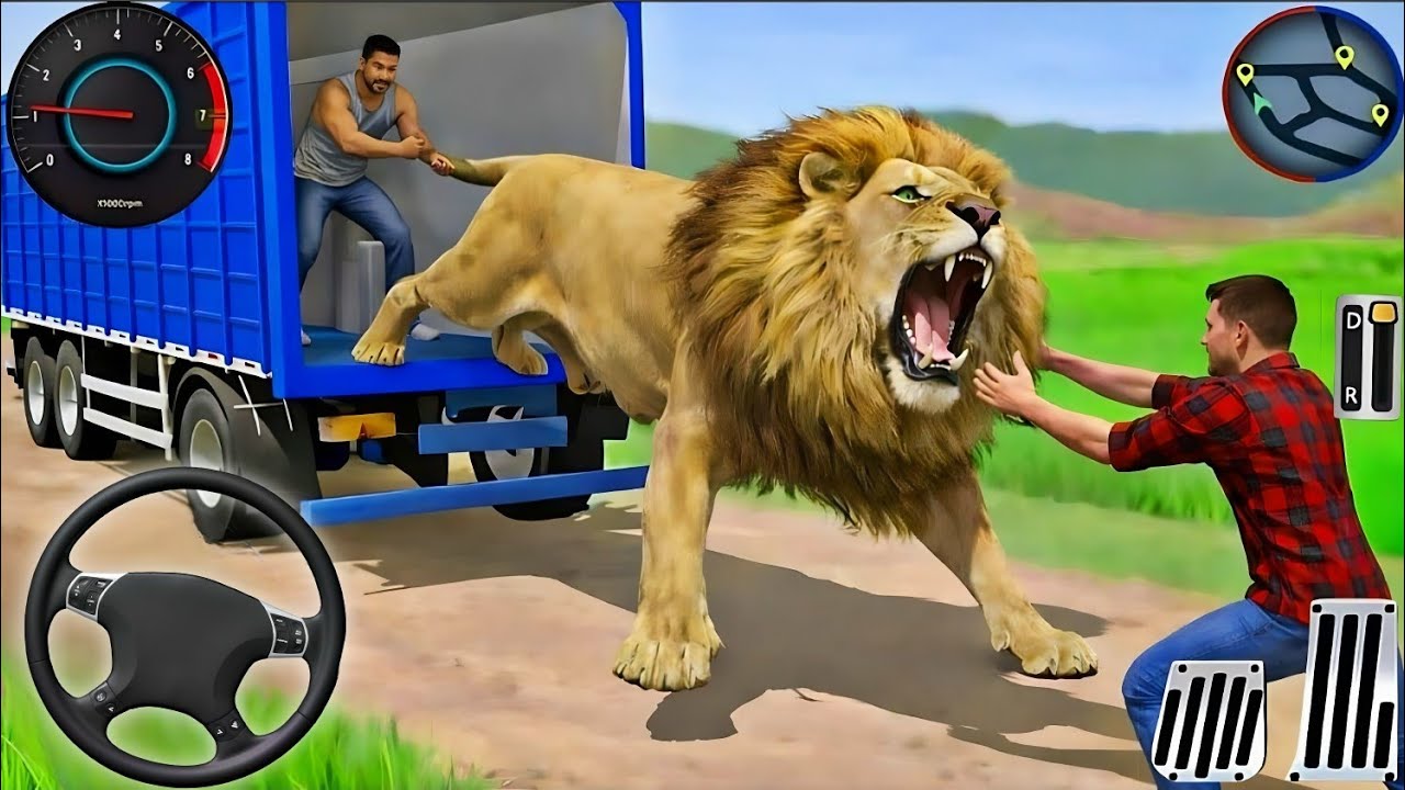 🦁Animal Cargo Truck Driving Game 3D - Animal Transport Cargo Truck 2024 - Android Gameplay
