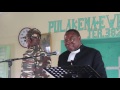 Rev. Dr. Tshapaka Tshakapolo presenting the Eulogy of Rev Kapaanda