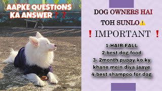 Dog hair fall solution || dog ko kya khilaye || best dog food kounsi hai || dog best shampoo #dog
