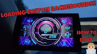 how to load customs backgrounds on your CTS3