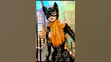 Using AI Wonder app on my original art piece Cat woman#shortsfeed #shortsyoutube #shorts