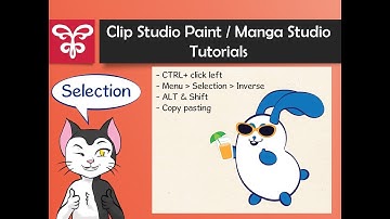 E01 Selection - Clip Studio Paint / Manga Studio tutorials - how to video