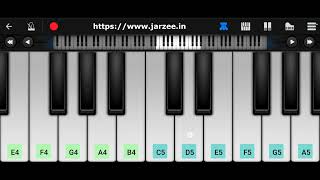 Pasoori Song Piano  Easy Mobile Perfect Piano Tutorial  Jarzee Entertainment