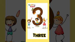 spelling of three #staylittlechannel #learning