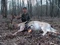 8 year old ARROWS Fallow Deer in Texas  A-1 Archery perfect shot placement by youth hunter