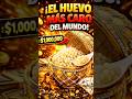Este huevo cuesta MÁS que una casa 😱🥚#shorts #viral #lujo #millonarios #caviar #huevos #sabiasque
