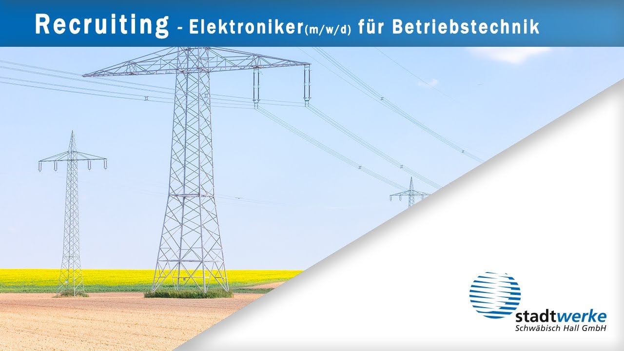 Update Elektroniker in für Betriebstechnik Recruitingfilm Stadtwerke SHA