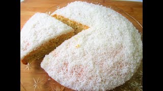 Coconut Cake Recipe, Easy,Moist Coconut pound Cake, Basbousa Cake  Eid recipes کیک نارگیلی یا ناریال