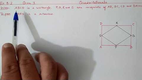 Chapter:8 Ex.8.2 (Q.3) Quadrilaterals | Ncert Maths Class 9 | Cbse.