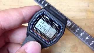 Casio F-28W 腕時計 - YouTube