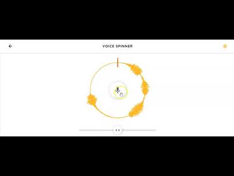 practicing voice quality with voice spinner