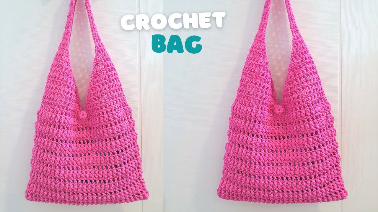 How to Crochet Shoulder Bag | We can adapt any crochet stitch to this bag model | ViVi Berry Crochet