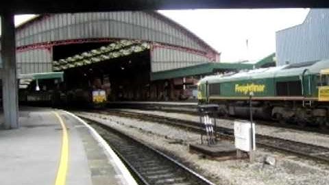 Freightliner Class 66 no 66622 Passing Bristol Temple Meads Light Engine.
