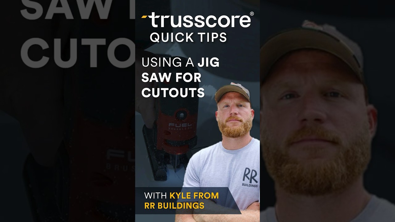 Using a Jigsaw for Cutouts in a Trusscore Panel