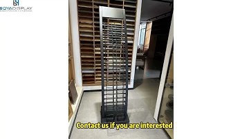 Curved Vertical Shelf Display Rack for Tile & Stone Samples | Factory-Made Solution#displayrack