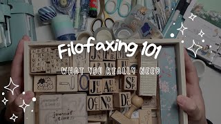 Filofaxing 101 | What you really need | Planner Setup favorite Stationerys for beginenrs