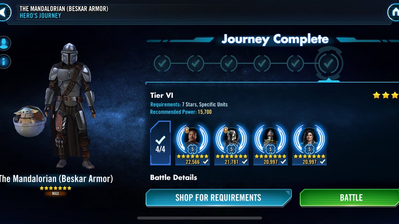Unlocking The Mandalorian (Beskar Armor) FULL GAMEPLAY SWGoH 🔥🔥🔥 # ...