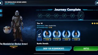 Unlocking The Mandalorian (Beskar Armor) FULL GAMEPLAY SWGoH 🔥🔥🔥 #starwars #swgoh #themandalorian screenshot 2