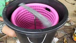 Kreatif - Pengering Seriping Modal Ember Sampah Pink - Murah Meriah