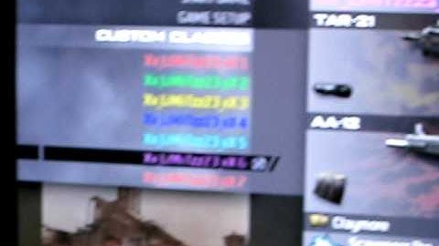 CoD MW2 Color Classes