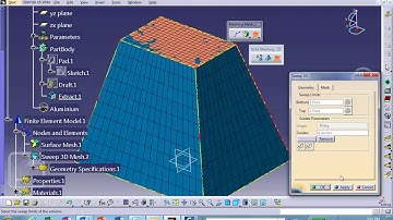 FEA, Sweep 3D in Advanced Meshing Tools,  Video 2 of 3,  Nader G Zamani