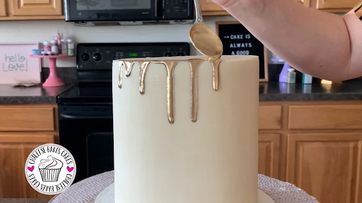 HOW TO MAKE YOUR OWN METALLIC DRIP for your CAKE |...