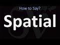 How to Pronounce Spatial? (CORRECTLY)