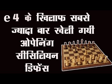 Best Opening against e4 - Sicilian Defence ! जाने और सीखे सीसिलियन डिफेंस