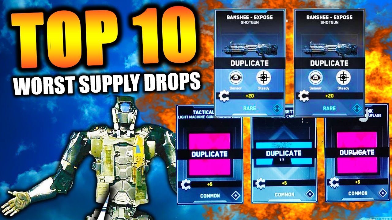 WORST SUPPLY DROPS in INFINITE WARFARE (Top Ten) Call of Duty | Chaos
