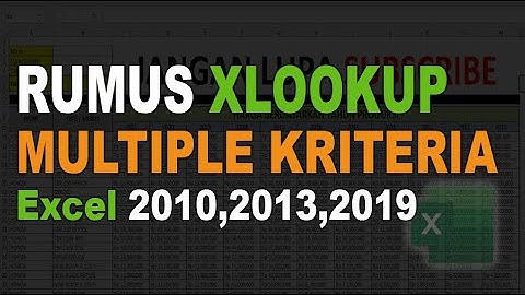 Rumus Xlookup dengan Banyak kriteria