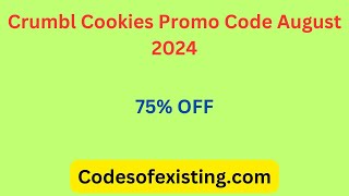 (*NEW*) Active Crumbl Cookies Promo Code August 2024 #CrumblCookiesPromoCode