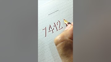 Number in shadow style lettering.. | Amazing art  #lettering #art #3d