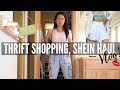 Thrifting shein haul stepped on a rattle vlog